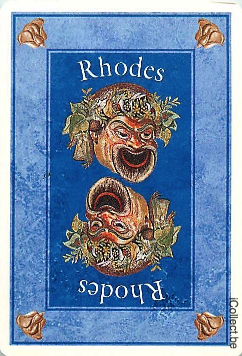 Single Playing Cards Country Greece Rhodes (PS17-10A) - Click Image to Close
