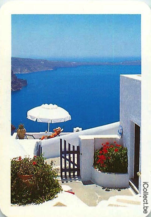 Single Playing Cards Country Greece Island (PS17-10H)