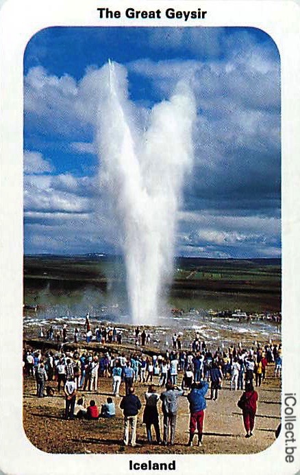 Single Swap Playing Cards Country iceland Geysir (PS17-24B)