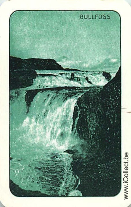 Single Swap Playing Cards Country Iceland Gullfoss Falls (PS18-1