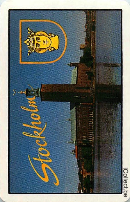 Single Swap Playing Cards Country Sweden Stockholm (PS17-24E)
