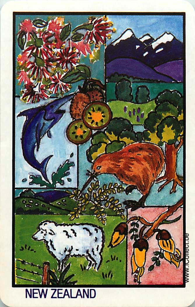 Single Swap Playing Cards Country New Zealand (PS15-11B) - Click Image to Close