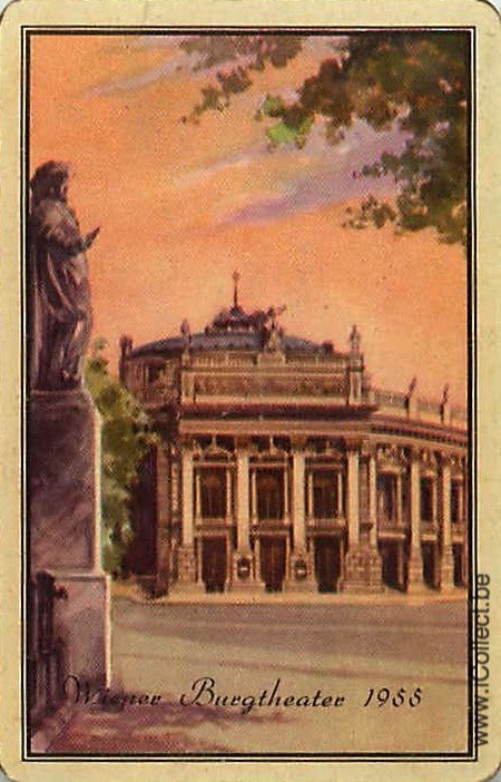 Single Swap Playing Cards Austria Burgtheater 1955 (PS18-42E) - Click Image to Close