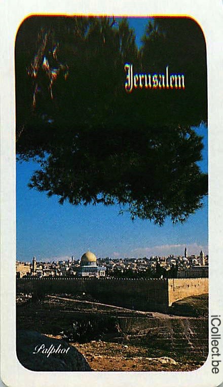 Single Swap Playing Cards Country Israel Jerusalem (PS17-30G)