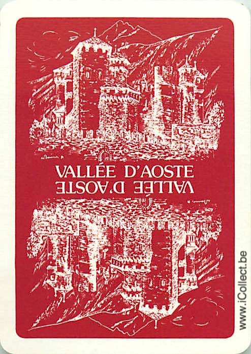Single Swap Playing Cards Country Italy Vallee d'Aoste (PS04-01B