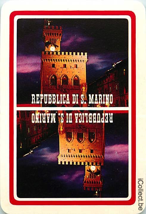 Single Swap Playing Cards Country San Marino Castle (PS17-41D)