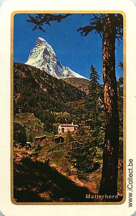 Single Swap Playing Cards Switzerland Matterhorn (PS18-14D) - Click Image to Close