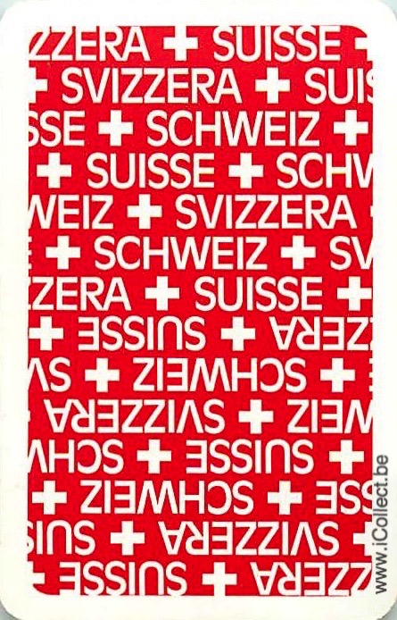 Single Swap Playing Cards Country Switzerland (PS01-08H) - Click Image to Close