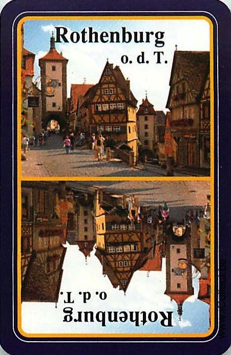 Single Swap Playing Cards Country Germany Rothenburg (PS18-42F)