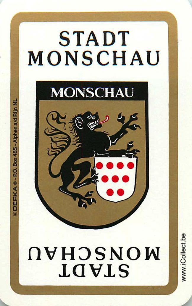 Single Swap Playing Cards Country Monschau (PS07-11G) - Click Image to Close