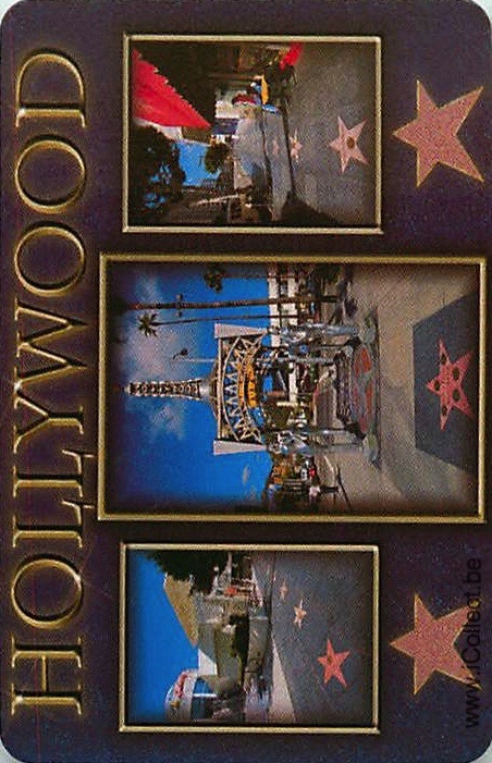 Single Swap Playing Cards Country USA Hollywood (PS17-47B)