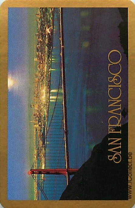 Single Swap Playing Cards Country USA San Francisco (PS17-49B)