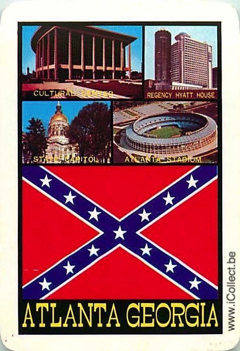 Single Swap Playing Cards Country USA Georgia Atlanta (PS17-52F) - Click Image to Close