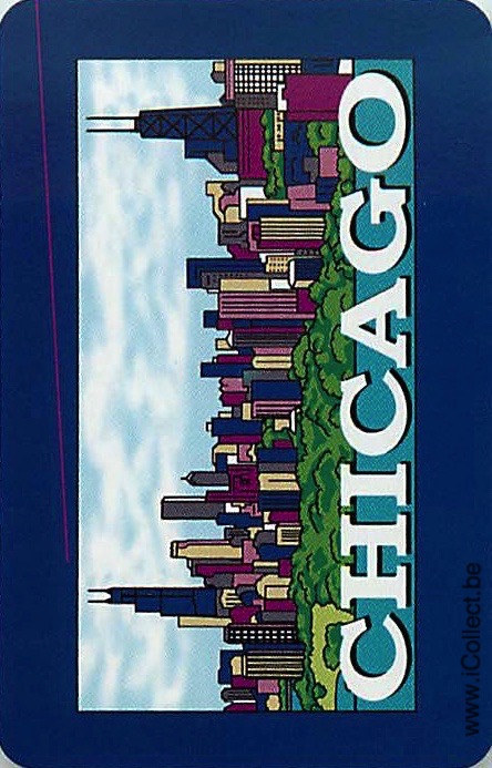Single Swap Playing Cards Country USA Chicago (PS17-53A)