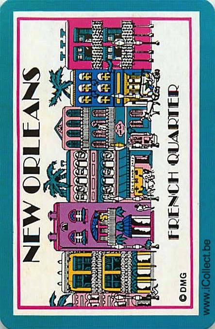 Single Swap Playing Cards Country USA New Orleans (PS17-55C)