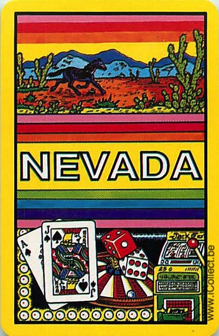 Single Swap Playing Cards Country USA Nevada (PS17-59H)