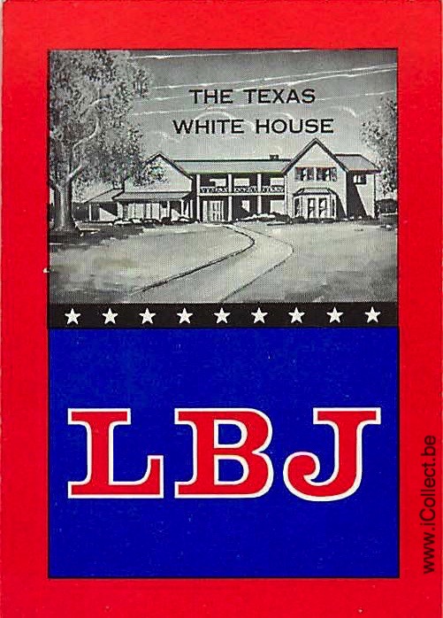 Single Swap Playing Cards USA LBJ Texas White House (PS18-03D)