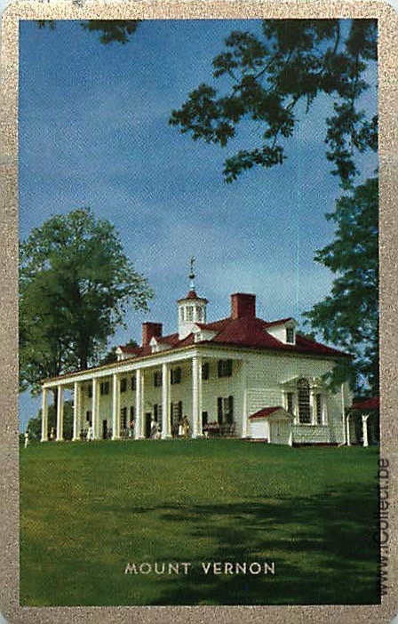 Single Swap Playing Cards Country USA Mount Vernon (PS18-18A)