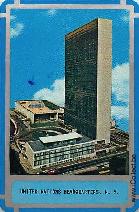 Single Swap Playing Cards USA NY United Nations (PS18-05E)