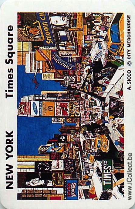 Single Swap Playing Cards Country USA NY Times Square (PS18-06I)