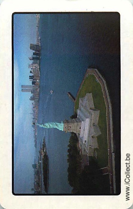 Single Swap Playing Cards USA NY Statue Liberty (PS18-08B)