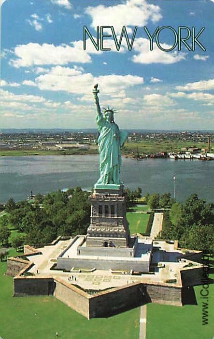 Single Swap Playing Cards USA NY Statue Liberty (PS18-08E)