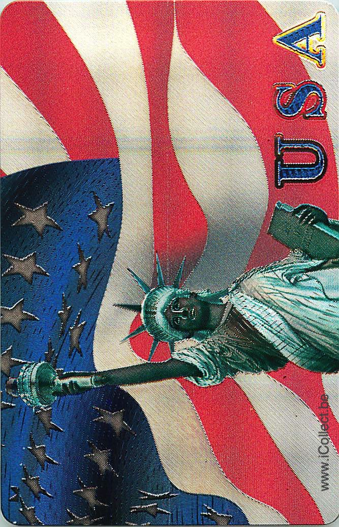 Single Swap Playing Cards USA NY Statue Liberty (PS01-25F)