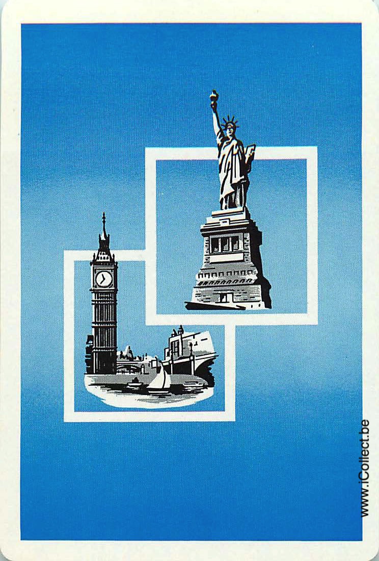 Single Swap Playing Cards Country Statue Liberty (PS24-05D) - Click Image to Close