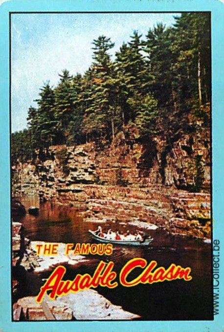 Single Swap Playing Cards Country USA Ausable Chasm (PS18-15B) - Click Image to Close