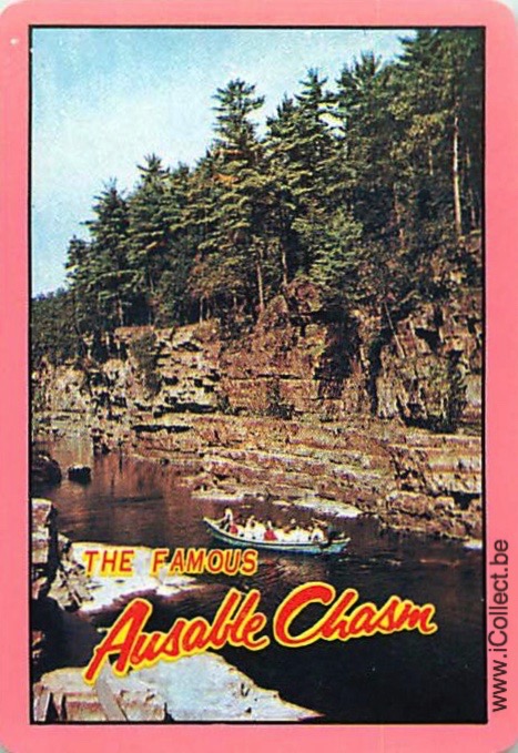 Single Swap Playing Cards Country USA Ausable Chasm (PS18-15C) - Click Image to Close