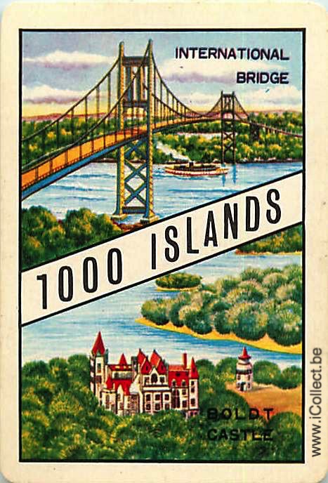 Single Swap Playing Cards Country USA 1000 Islands (PS18-17B)
