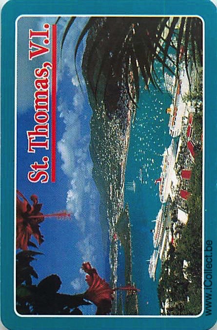 Single Swap Playing Cards Country USA Virginia Islands (PS18-17I