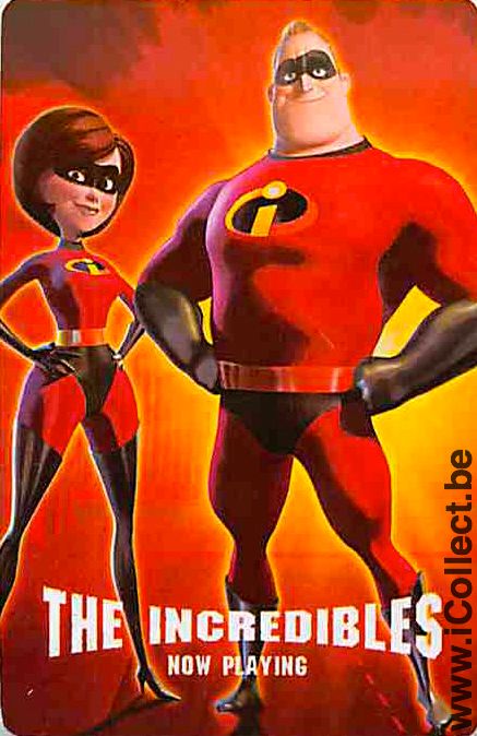 Single Swap Playing Cards Disney Incredibles (PS09-17D)