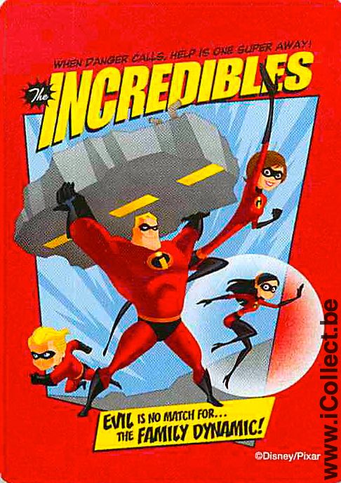 Single Swap Playing Cards Disney Incredibles (PS09-17E)