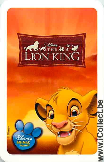 Single Playing Cards Disney Lion King (PS12-43B)