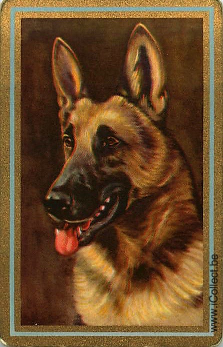 Single Swap Playing Cards Dog German Shepherds (PS21-43E)