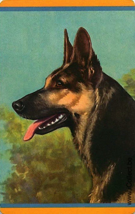 Single Swap Playing Cards Dog German Shepherds (PS21-43G)