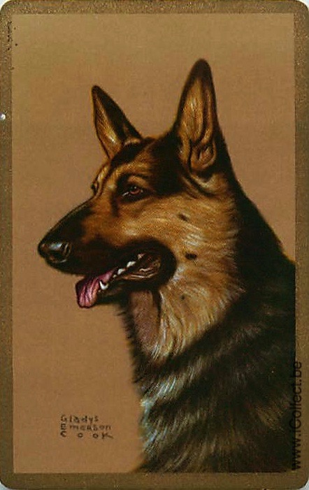 Single Swap Playing Cards Dog German Shepherds (PS21-44A)