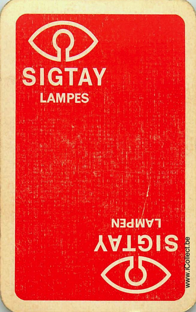 Single Swap Playing Cards Electro Sigtay Lamps (PS23-18G)