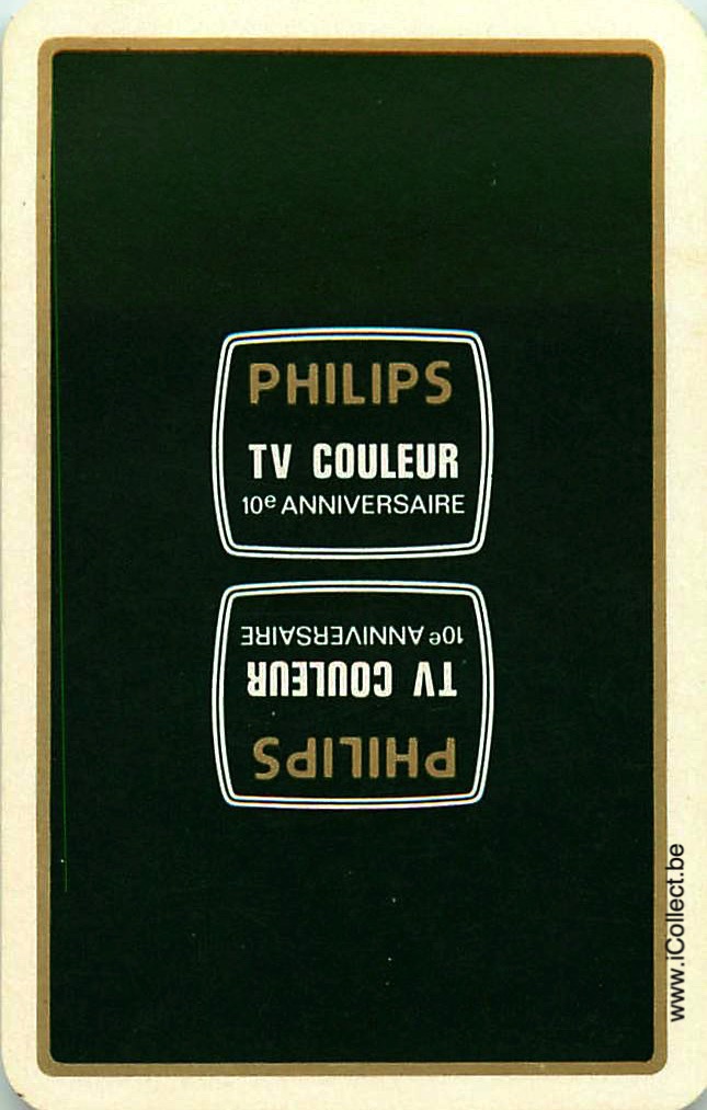 Single Swap Playing Cards Electro Philips TV Colors (PS23-24G)
