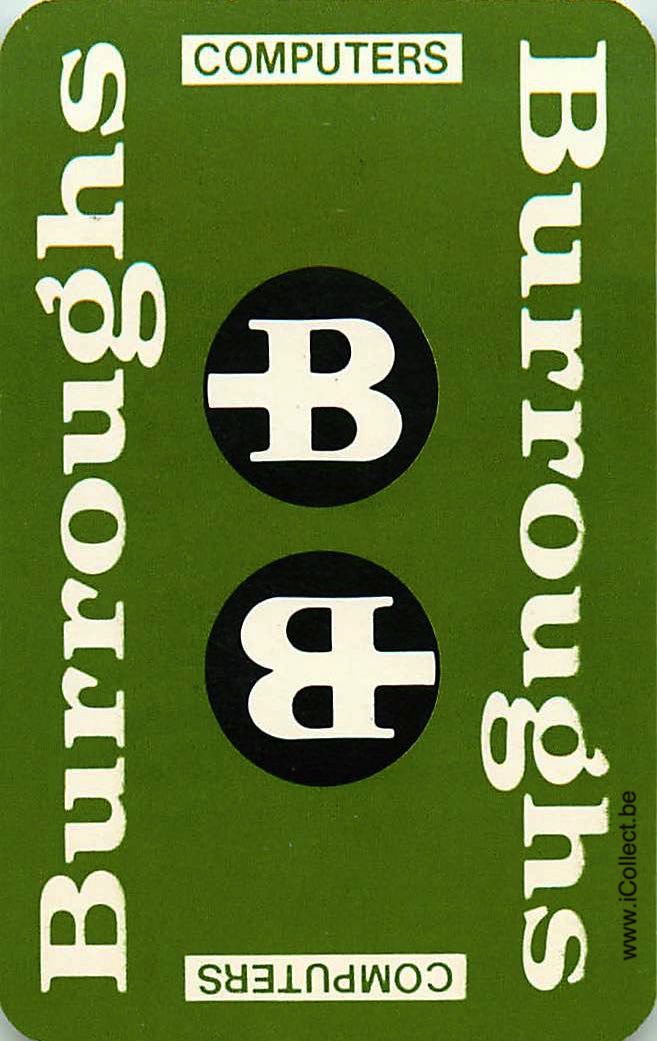 Single Swap Playing Cards Electro Burroughs (PS19-38B) - Click Image to Close