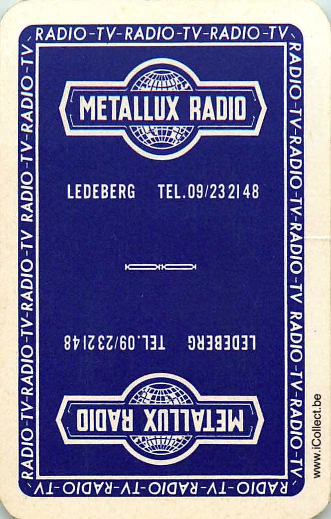 Single Swap Playing Cards Electro Metallux Radio (PS24-19F)