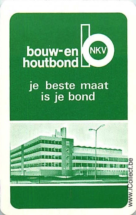 Single Swap Playing Cards Enterprise Bouw en Houtbond (PS21-09E) - Click Image to Close