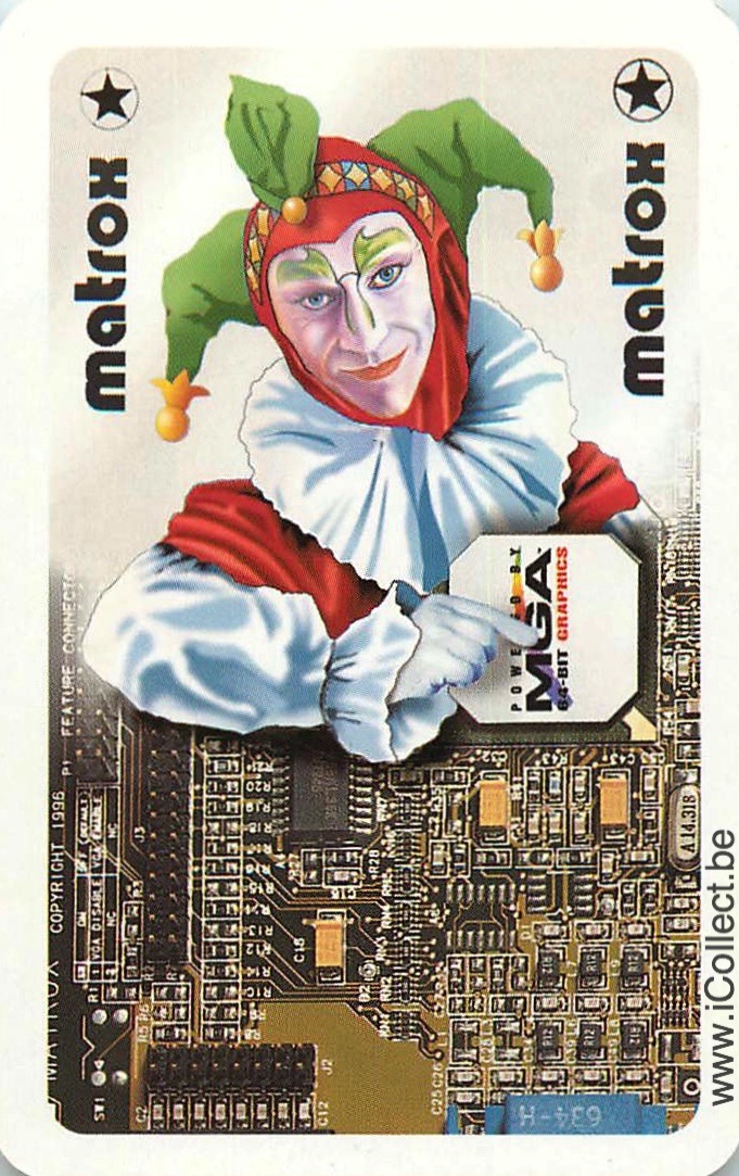 Single Swap Playing Cards Entertainment Joker Matrox (PS21-13D)