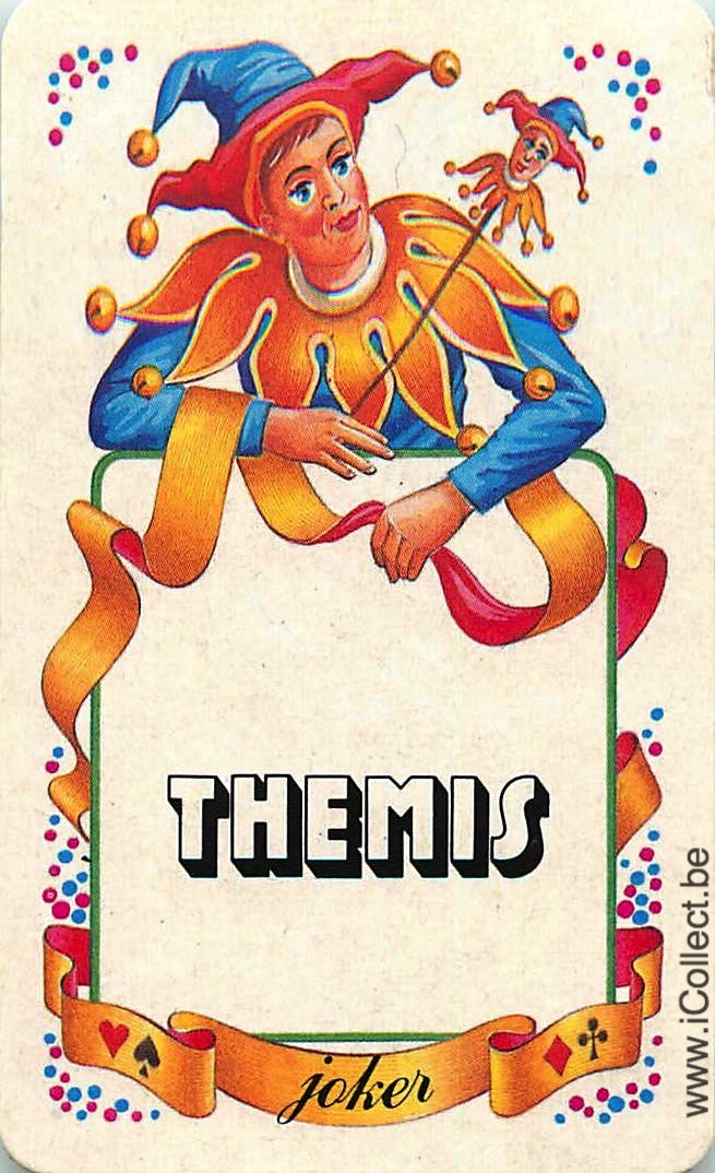 Single Swap Playing Cards Jester Joker Themis (PS21-15G) - Click Image to Close