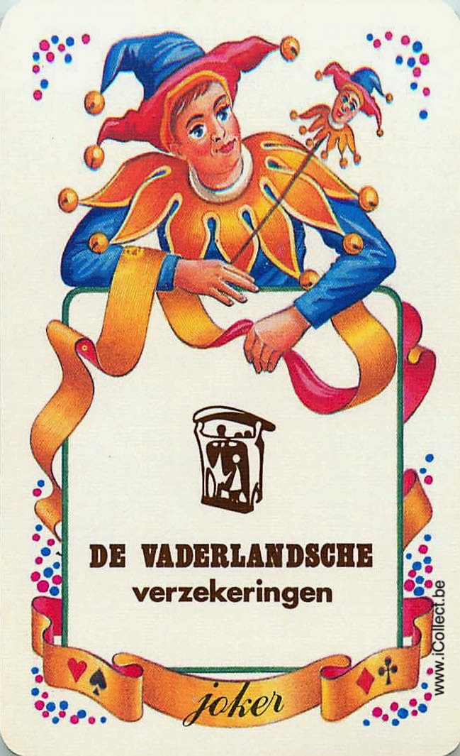 Single Swap Playing Cards Jester De Vaderlandsche (PS21-12H)