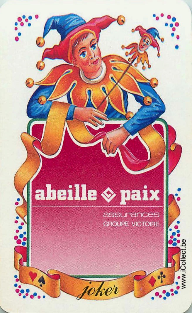 Single Swap Playing Cards Entertainment Jester Abeille (PS10-08I