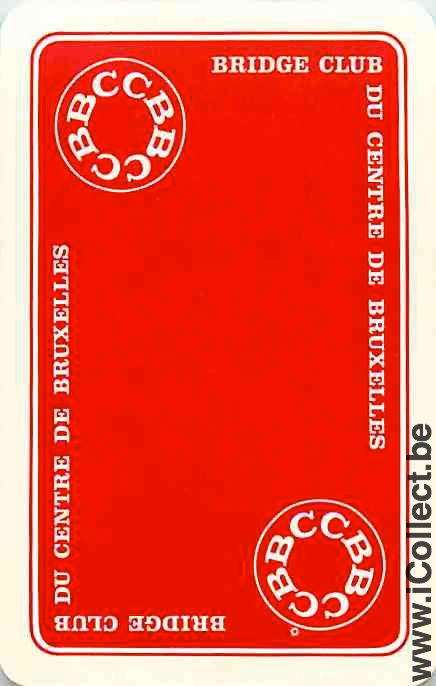 Single Swap Playing Cards Bridge Club Brussels (PS10-37H) - Click Image to Close
