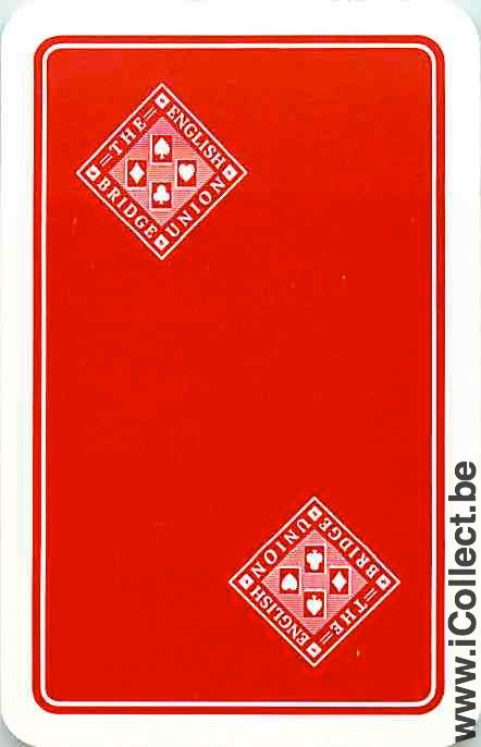 Single Swap Playing Cards English Bridge Union (PS10-39B) - Click Image to Close