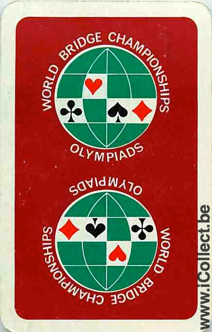 Single Playing Cards Wold Bridge Championships (PS10-39E)